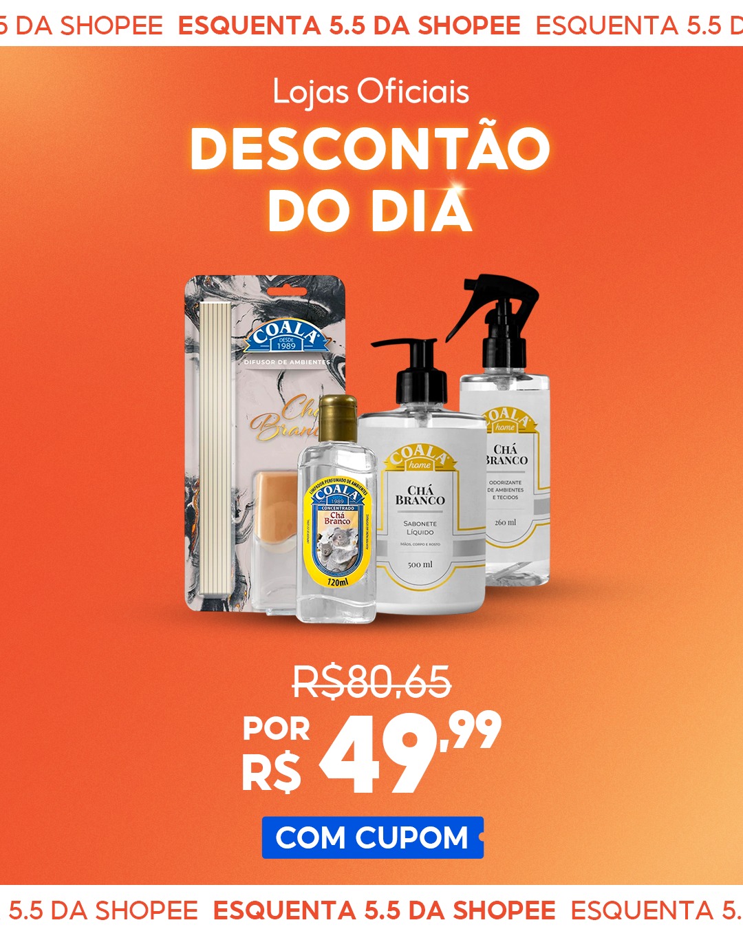 Kit Coala Home Chá Branco