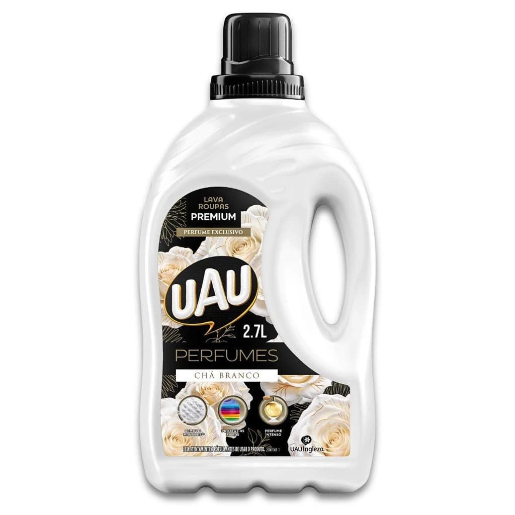 Lava Roupas Líquido 2,7L Uau Perfume Chá Branco
