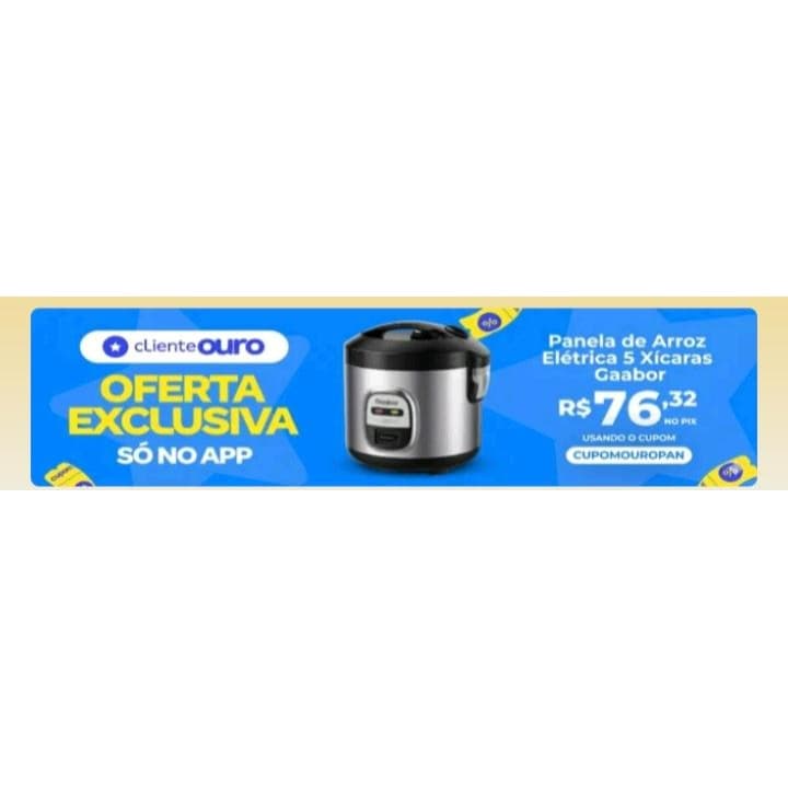 Panela de Arroz Elétrica 5 Xícaras Gaabor Orion RC-20M01AS