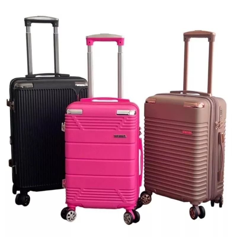 Mala De Viagem Bordo Rodinhas 360 E Medidas Abs 10KG Zíper Dupla,Rodinha Dupla