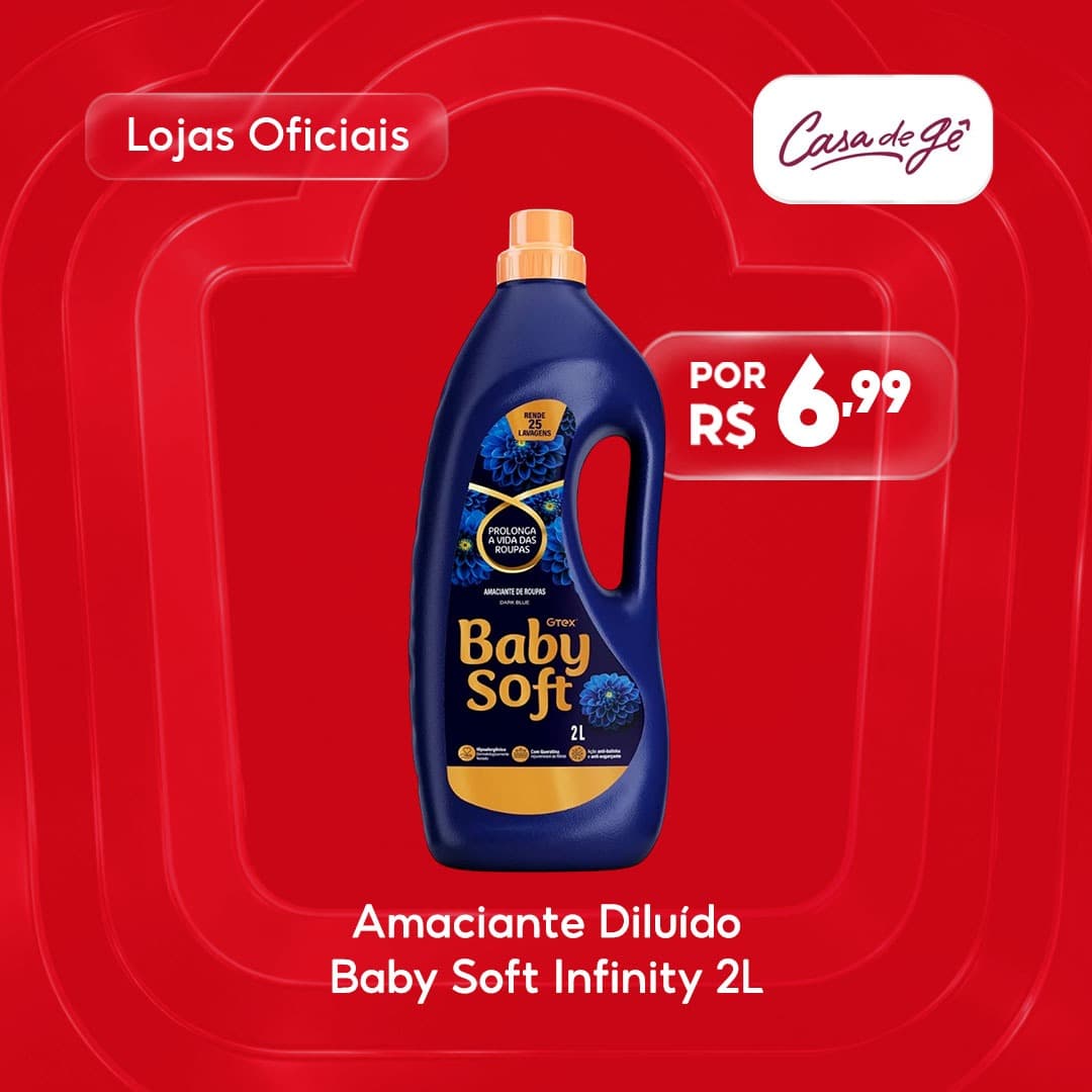 Amaciante Diluído Baby Soft Infinity Care Dark Blue - 2L