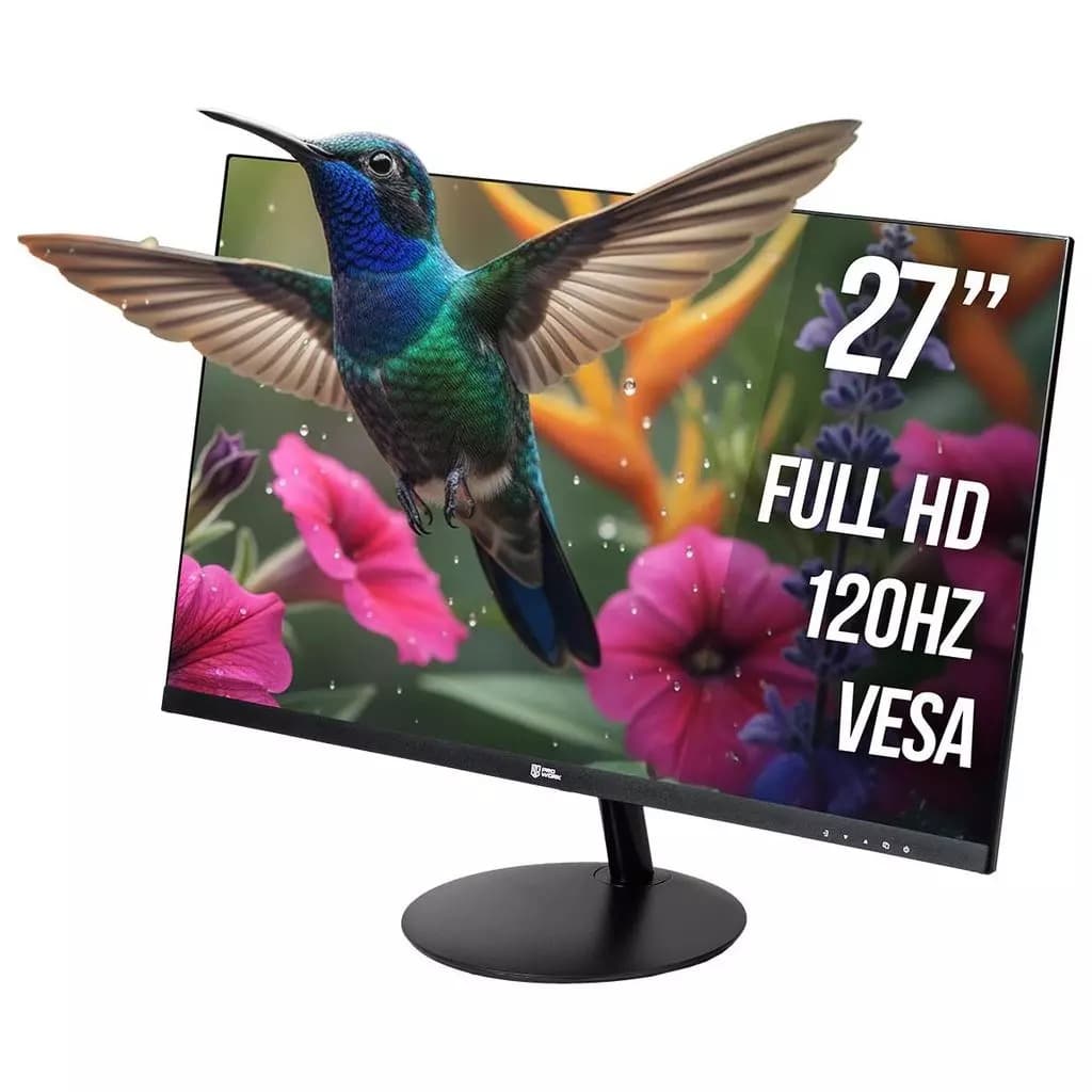 Monitor Safe Gamer ProWork 27''  FHD 120Hz HDMI, VGA, Preto - MO027