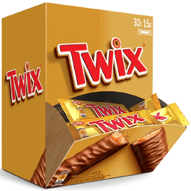 Chocolate Twix Original 30 Unidades de 15g