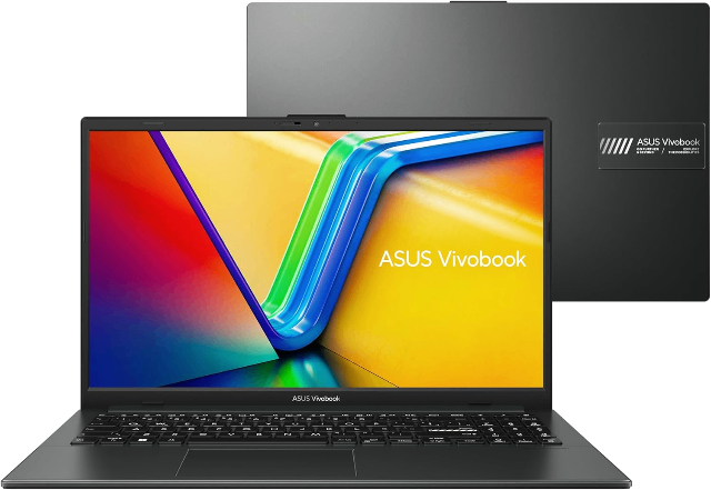 Notebook ASUS VivoBook Go 15, AMD RYZEN 5 7520U, 8GB, 512GB SSD, KeepOS, Tela 15,6" FHD, Mixed Black - E1504FA-NJ732