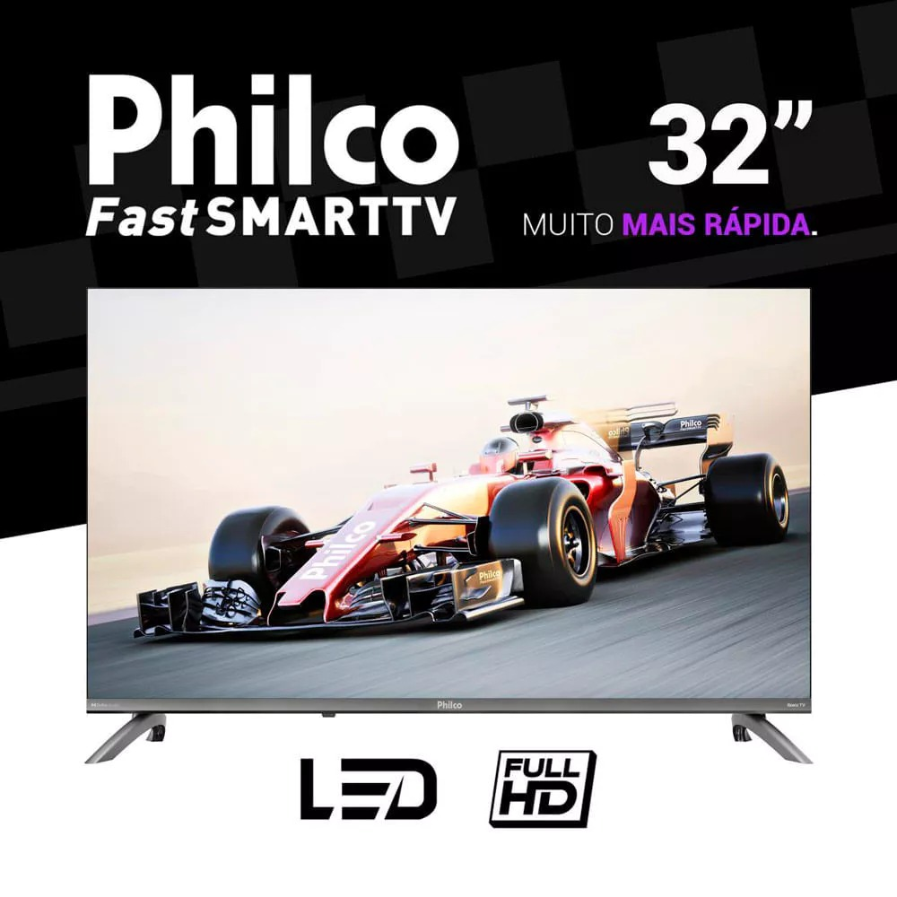 Smart TV LED 32" Roku TV Dolby Audio Philco PTV32CRB