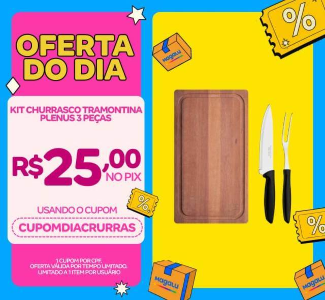 Kit Churrasco Tramontina Plenus 3 Peças