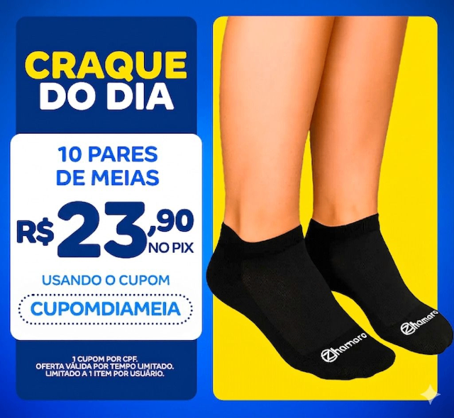 Kit 10 Pares Meias Zhamaro Sapatilha Soquete Cano Curto Baixo Algodão Masculina Feminina Academia