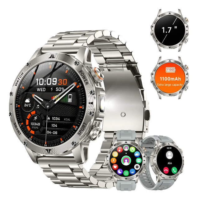 Relógio Smartwatch 1.7 Esportivo Com Chamadas
