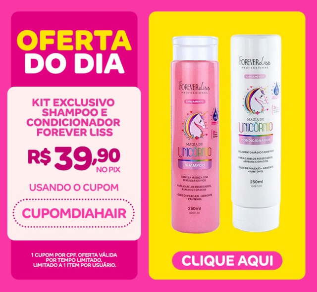Kit Shampoo E Condicionador Magia De Unicórnio - FOREVER LISS