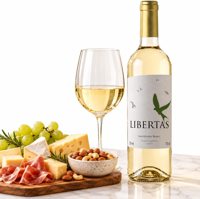 Vinho Branco Fino Libertas Pinot Grigio Importado Chile 750 ml