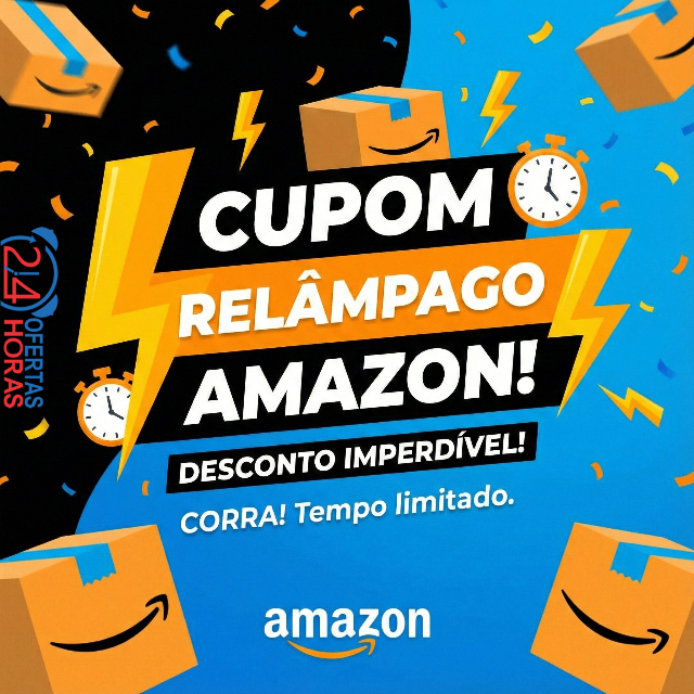 Cupom de 15% acima de R$ 300 com desconto máximo de R$ 150 na Amazon