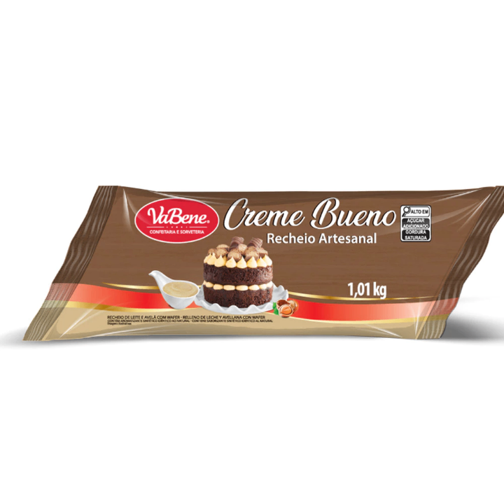 Recheio Artesanal Creme Bueno 1,01kg - Vabene (Igual ao Kinder Bueno)