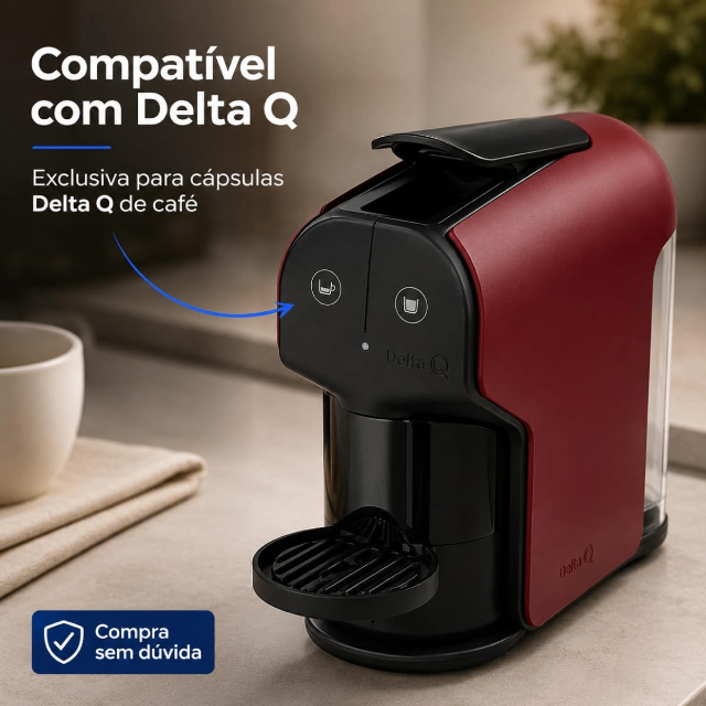 Cafeteira Cápsulas Delta Q Quick Vermelha