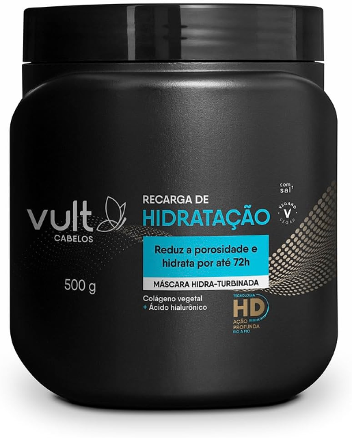 VULT MÁSCARA CAPILAR RECARGA DE HIDRATAÇÃO 500g