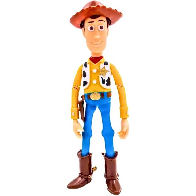Toyng Boneco Woody Toy Story com Som 28cm – 14 Frases em Português, Articulado, Chapéu Removível, Toyng - Disney Pixar Oficial