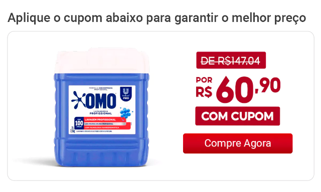 Lava Roupas Lavanderia Pro Líquido 7L Omo
