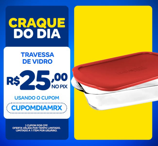 Assadeira de Vidro Retangular com Alças Marinex Seletta