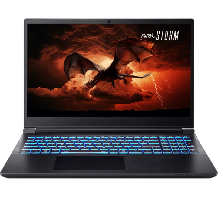 Notebook Gamer Avell STORM 450 RTX 4050 Ryzen 5 7640HS 8GB DDR5 5600MHZ 256GB SSD NVME 4800MB/s Tela 15.6" Full HD 144Hz
