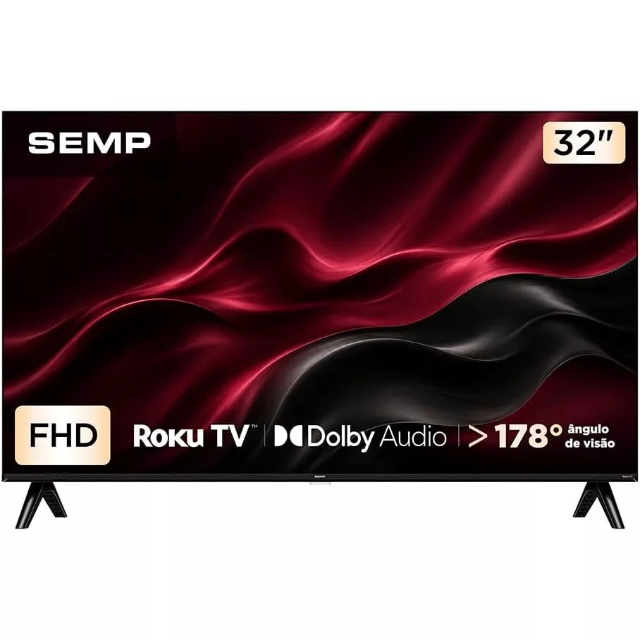 Smart TV SEMP 32" Full HD Roku TV - 32S42R