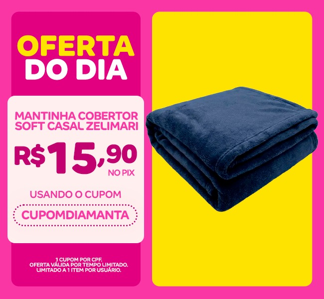 Mantinha Cobertor Soft Casal Ultra Macio Luxo Aconchego 2,00m x 1,80m 01 Peça - Zelimari