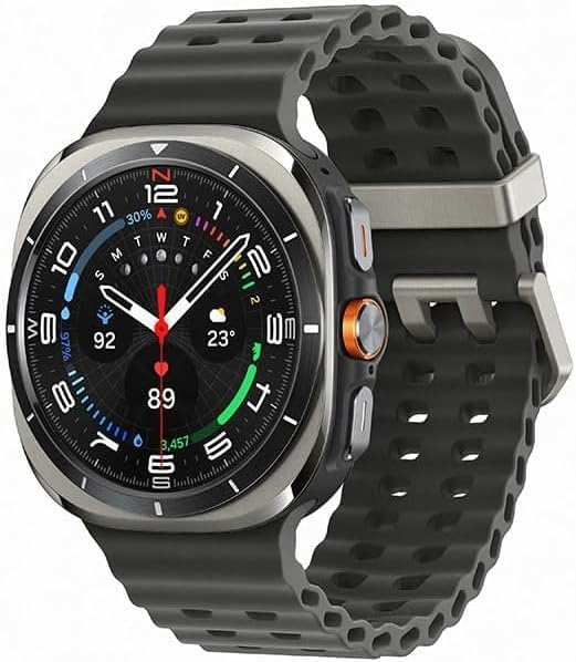 Samsung Galaxy Watch Ultra 2025 Smartwatch 47mm LTE, Galaxy AI, Titânio Aeroespacial, Titânio Prata