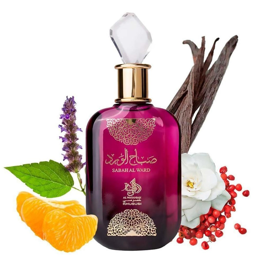 Sabah Al Ward Al Wataniah Perfume Árabe Feminino Eau de Parfum 100ml - Incolor