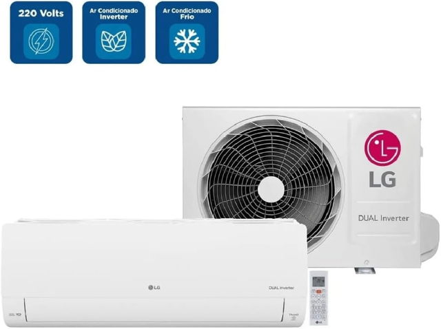 Ar Condicionado Split 12000 Btus Lg Dual Inverter Voice +ia Frio S3nq12ja31l.eb2gam1-220v