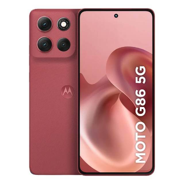 Smartphone Motorola Moto G86 5g - 256gb 24gb (8gb Ram+16gb Ram Boost) Tela 1.5k Poled, 50mp Sony Camera Ois Moto Ai, Videos Em 4k, Ip68 + Ip69 - Vermelho