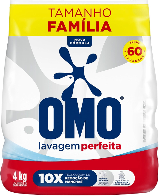Omo Sabão em Pó Lavagem Perfeita 4Kg