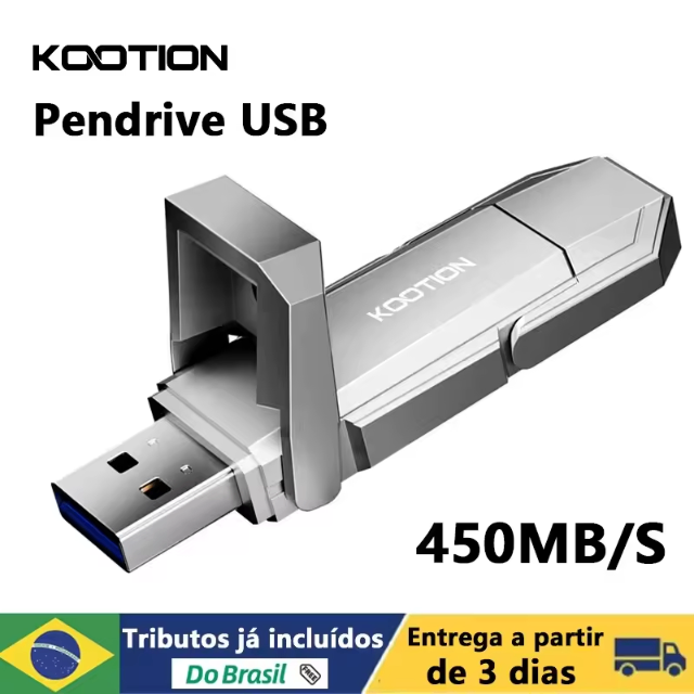 Pendrive KOOTION U54 USB C Flash Drive 128GB 256GB 512GB 450MB/s USB 3.2 Gen2x2 Dual Drive USB & Type C