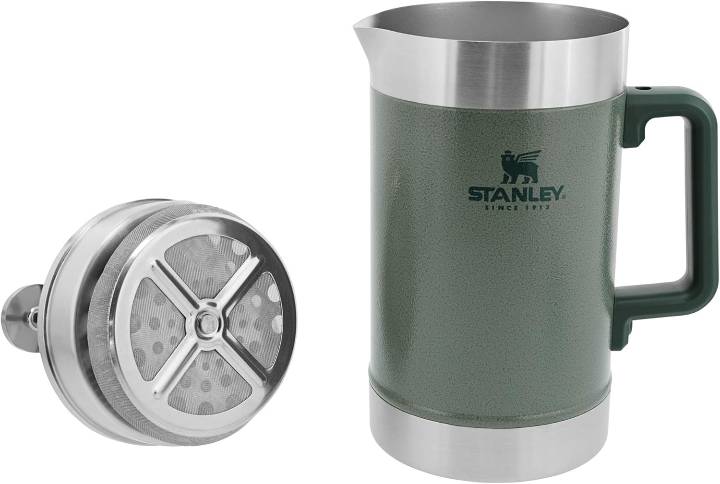 Prensa francesa Stanley The Stay-Hot French Press, 1,4 L, Hammertone Green