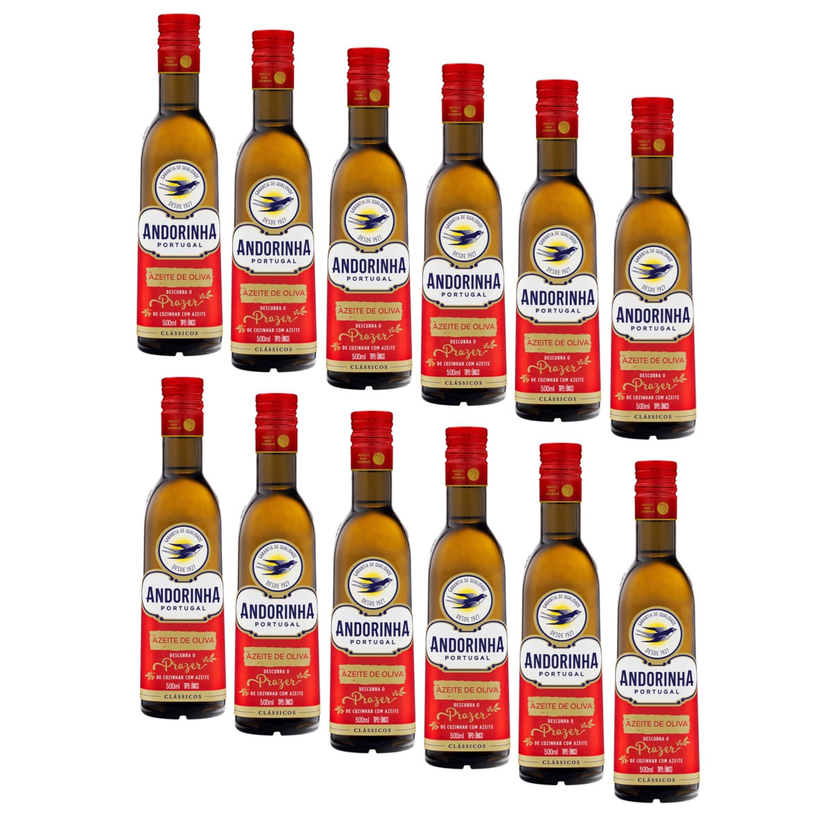 Azeite De Oliva Andorinha Tipo Único Português Vidro 500ml com 12 unidades